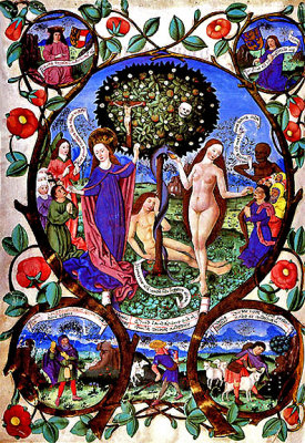 Tree of Death and Life from the Archbishop of Salzburg's missal,1481