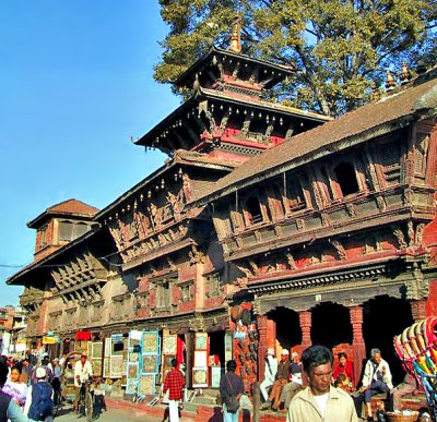 Temple with ornate woodwork