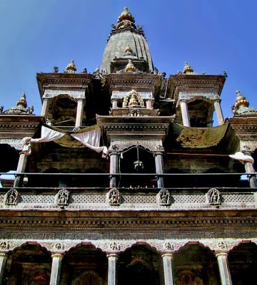 Temple of Krishna close up