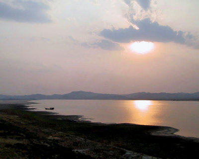 Sunset on the Irrawaddy River