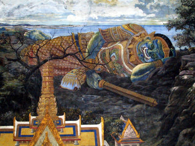 Mural of sleeping giant