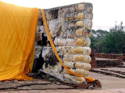 Feet of Reclining Buddha image