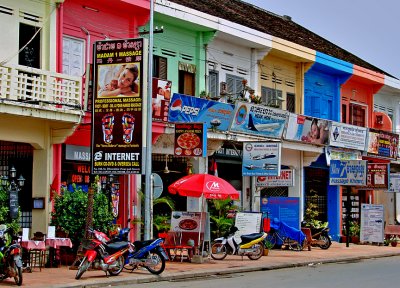 Colorful shops