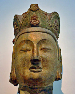 Head of a large Buddha image