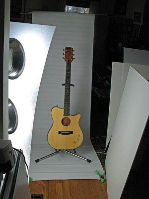 Lighting demo using Carvin guitar