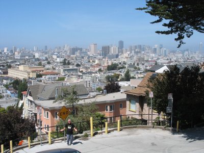 Downtown views from Sanchez Street, Dolores Heights