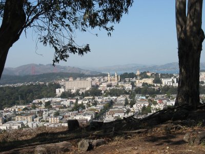 Tank Hill views north to Marin County