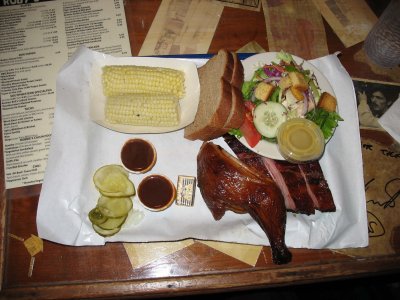 Barbeque dinner - Rubys BBQ, Austin
