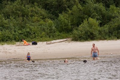 Beach at low tide