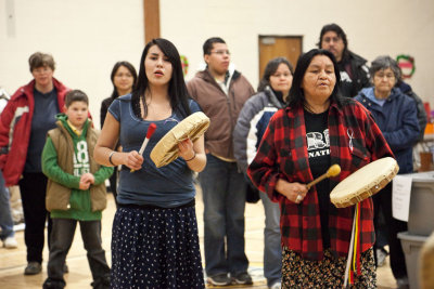 Women's drum group 2009 December 5