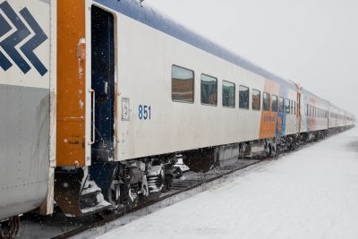 Passenger cars in Polar Bear Express consist