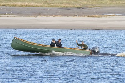 Three in a canoe