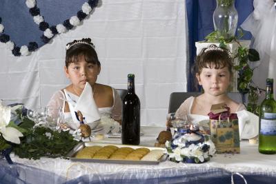 Girls at a wedding