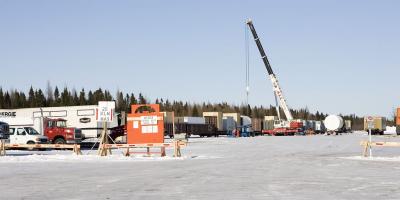 Materials handling yard operations in Moosonee