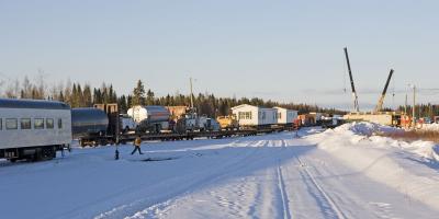 Switching freight after dropping off passenger section