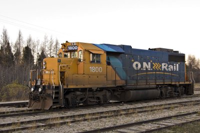 GP38-2 1800 at Moosonee