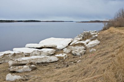 May 5th 2008, ice along the shoreline