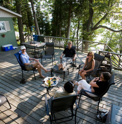 Friends on the deck, August 17th, 2008