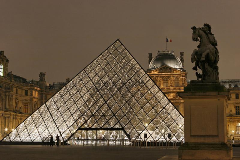 Le Louvre et ses pyramides