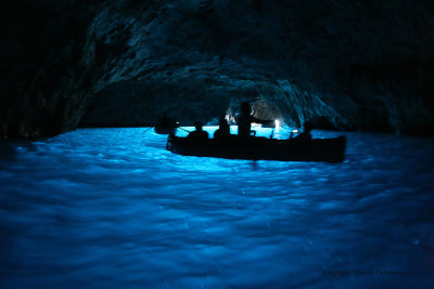 Vacances sur l'île de Capri - Visite de la grotte bleue (la grotta azzurra)