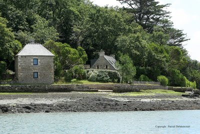 La rivire de Crac'h (La Trinit-sur-Mer) en Zodiac avec Yvon et des points de vues depuis la berge