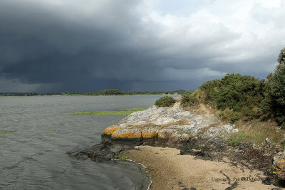 Promenade sur la cte est du golfe au dpart du village de Le Hzo