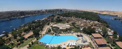 Egypte - Panoramas de la ville d'Assouan et des rives du lac Nasser