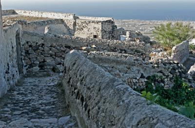 Santorini - View of the south part of Santorini from the village of Emborio