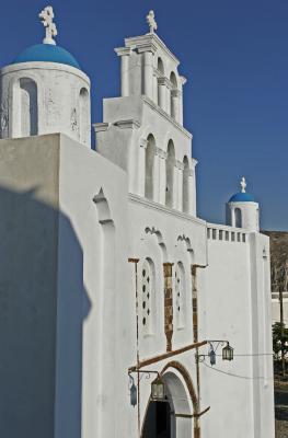 Santorini - South part of Santorini : the village of Pyrgos and around