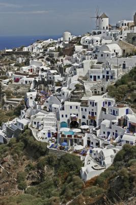Santorini - The Oia village and the north part of the island