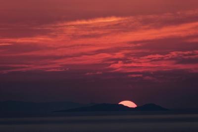 Santorini - Sunset on the caldeira