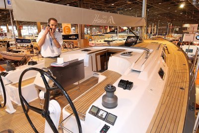 A bord du Hanse 540 du chantier Hanse Yachts