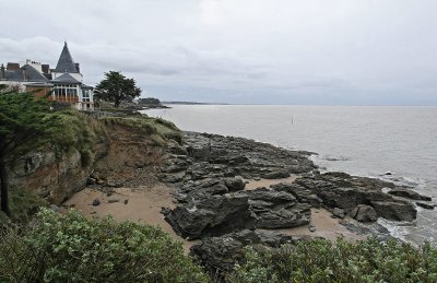 Balade le long de la cte rocheuse  l'estuaire de la ria de Pornic