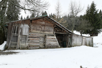 Une ancienne grange d'alpage