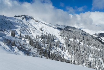 Balade en raquettes en haut du Christomet, au-dessus de Megve