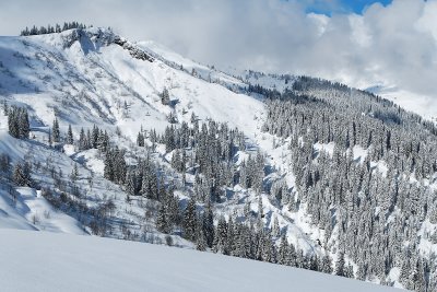 Balade en raquettes en haut du Christomet, au-dessus de Megve