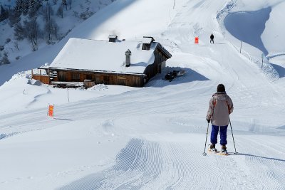 Balade en raquettes en haut du Christomet, au-dessus de Megve