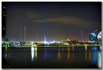 Bolte Bridge from Docklands Marina