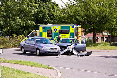 Another accident that has happened on the dangerous Buttsgrove Way bend