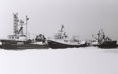 Boats in winter