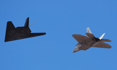 F-117 & F-22 Formation