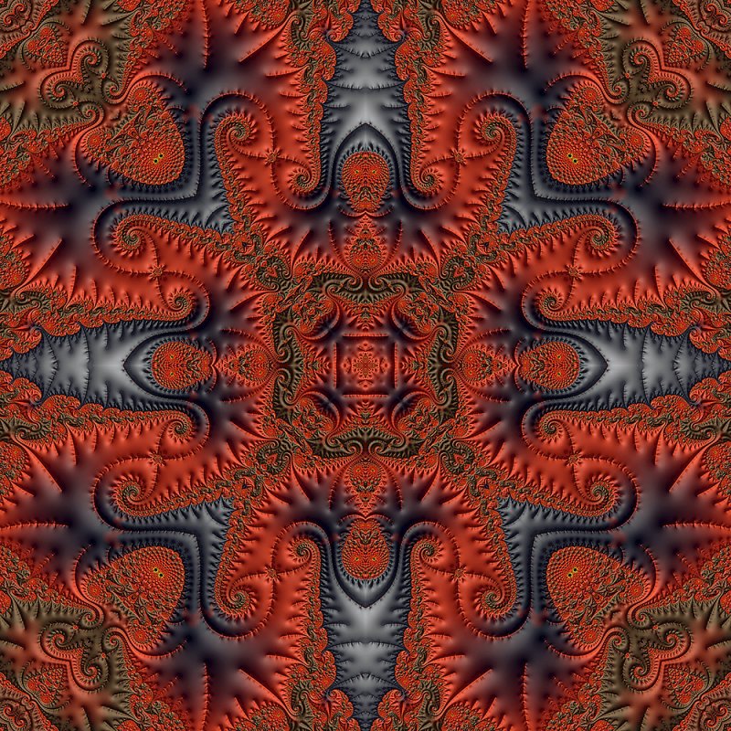 Embroidered Satin kaleidoscope