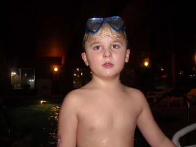 Jack at the pool on Christmas 2009