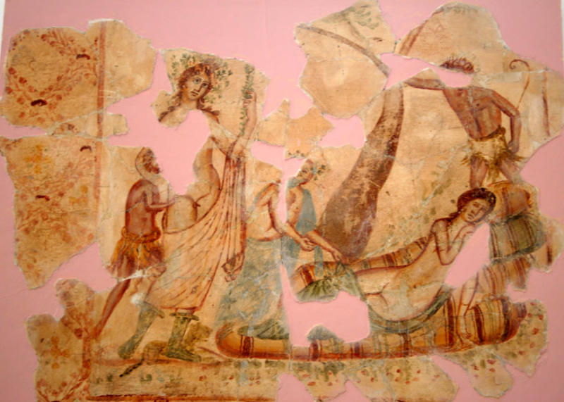 Fragments of Roman painting