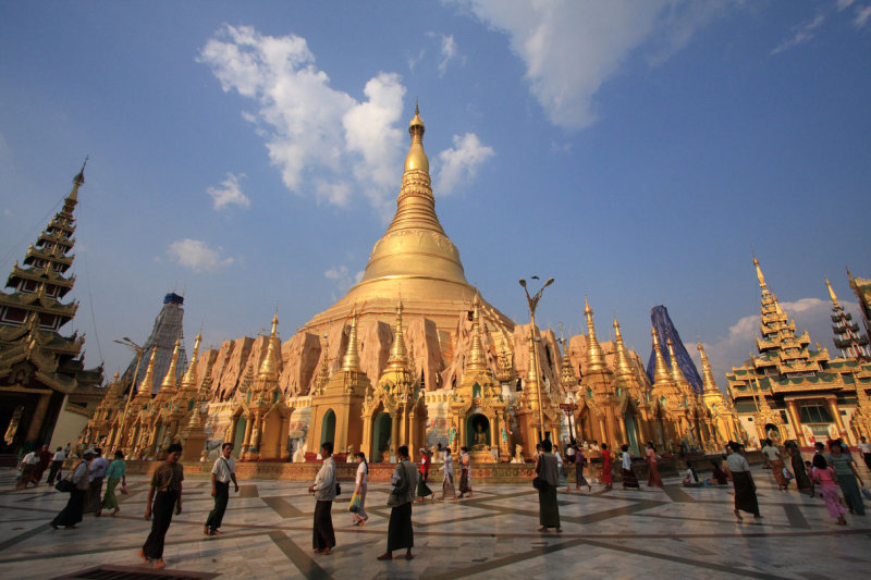 Shwedagon Pagoda stupa