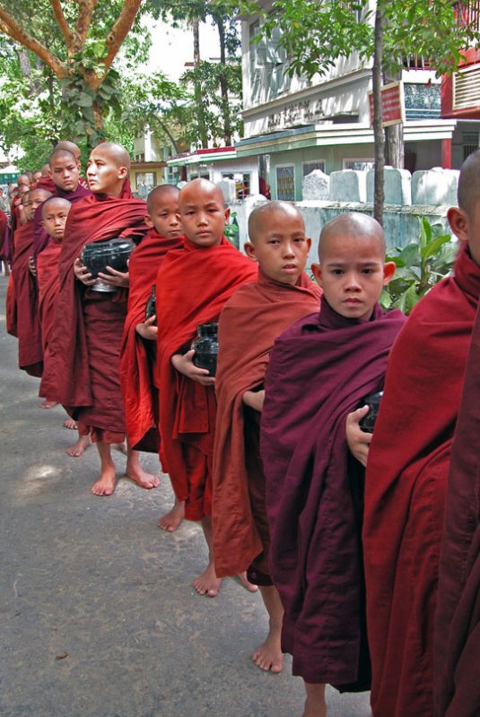 Young monks at Mahagandhagon Monastery