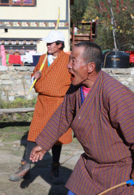 Village archery contest, Paro Valley