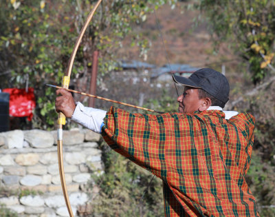 Village archery contest, Paro Valley