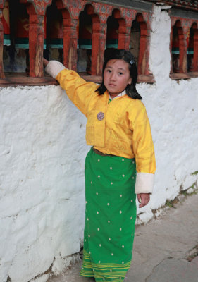 Girl at Kyichu Lhakhang