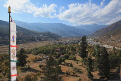 View of Paro from the Dzong